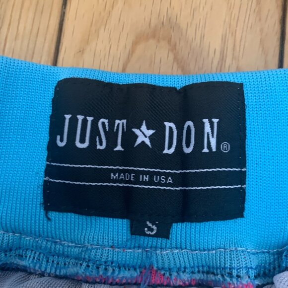 Miami Heat Just Don Basketball Shorts men’s Small stitched black pink blue USA - Picture 3 of 8